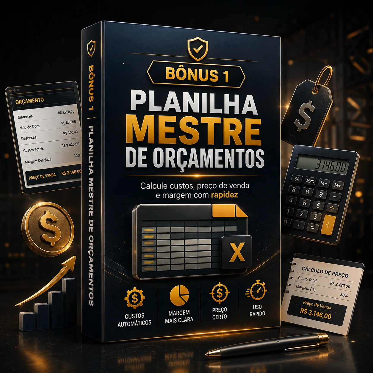 Bônus 1 - Planilha Mestre de Orçamentos