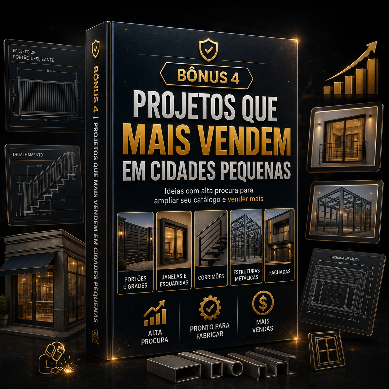 Bônus 4 - Projetos que Mais Vendem em Cidades Pequenas
